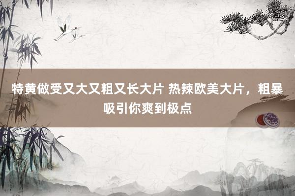 特黄做受又大又粗又长大片 热辣欧美大片，粗暴吸引你爽到极点