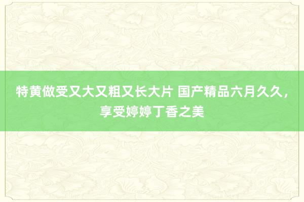 特黄做受又大又粗又长大片 国产精品六月久久，享受婷婷丁香之美